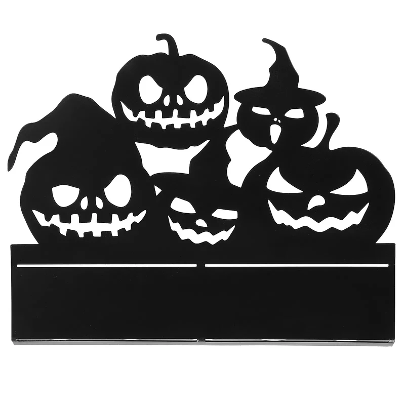 Kürbisförmiger Teelichthalter aus Eisen für Halloween