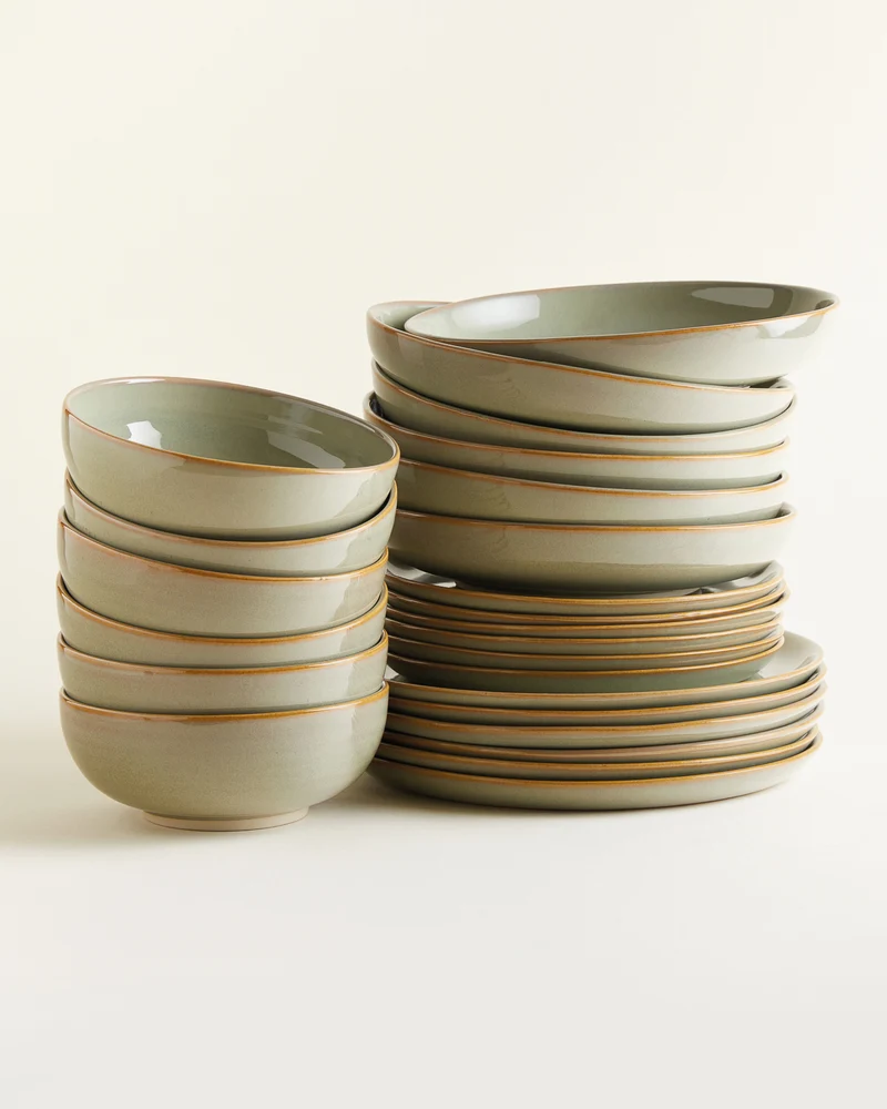 Großes Dinner-Set VINDA | SCHÖNER WOHNEN-Kollektion - Salbei